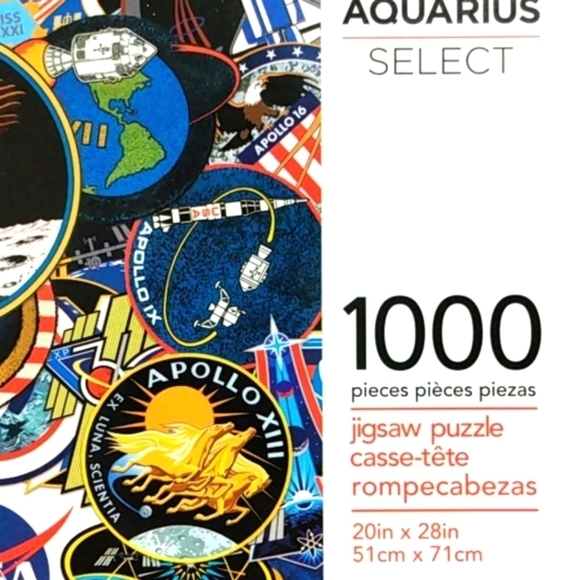 AQUARIUS NASA MISSION PATCHES PUZZLE 20x28 NIB - Picture 3 of 8